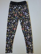 LuLaRoe Soft-Fabric Leggings in Black with "Disney" Print Girls' Size L/XL