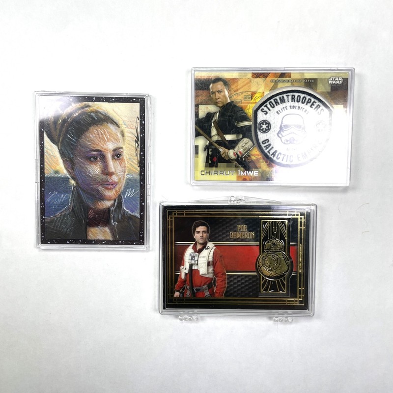 Star Wars Topps Auto Commemorative Emblem & Patch Trading Card Lot