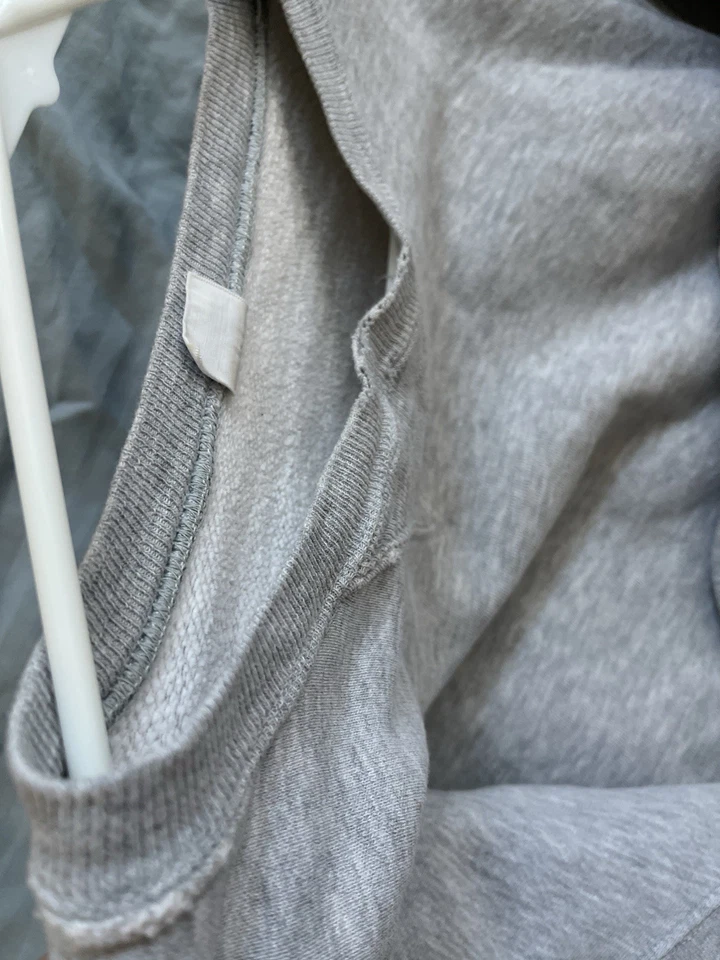 Vintage 50s 60s Pilgrim Crewneck Sweatshirt L/XL Grey Pullover USA Single V Rare - Image 4 of 4