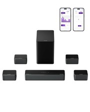 Surround Sound System 7.1 460W 6.5" Subwoofer 4 Wired Speakers Poseidon D80 2025