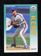 1992 Fleer Update Jeff Kent #U-104 0h1