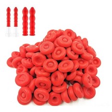 20pcs Adhesives Sealers Caulk Tip Covers Cap for Seal Caulking Red