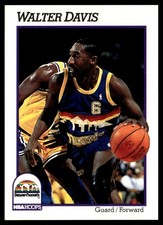 1991-92 Hoops Walter Davis Denver Nuggets #356