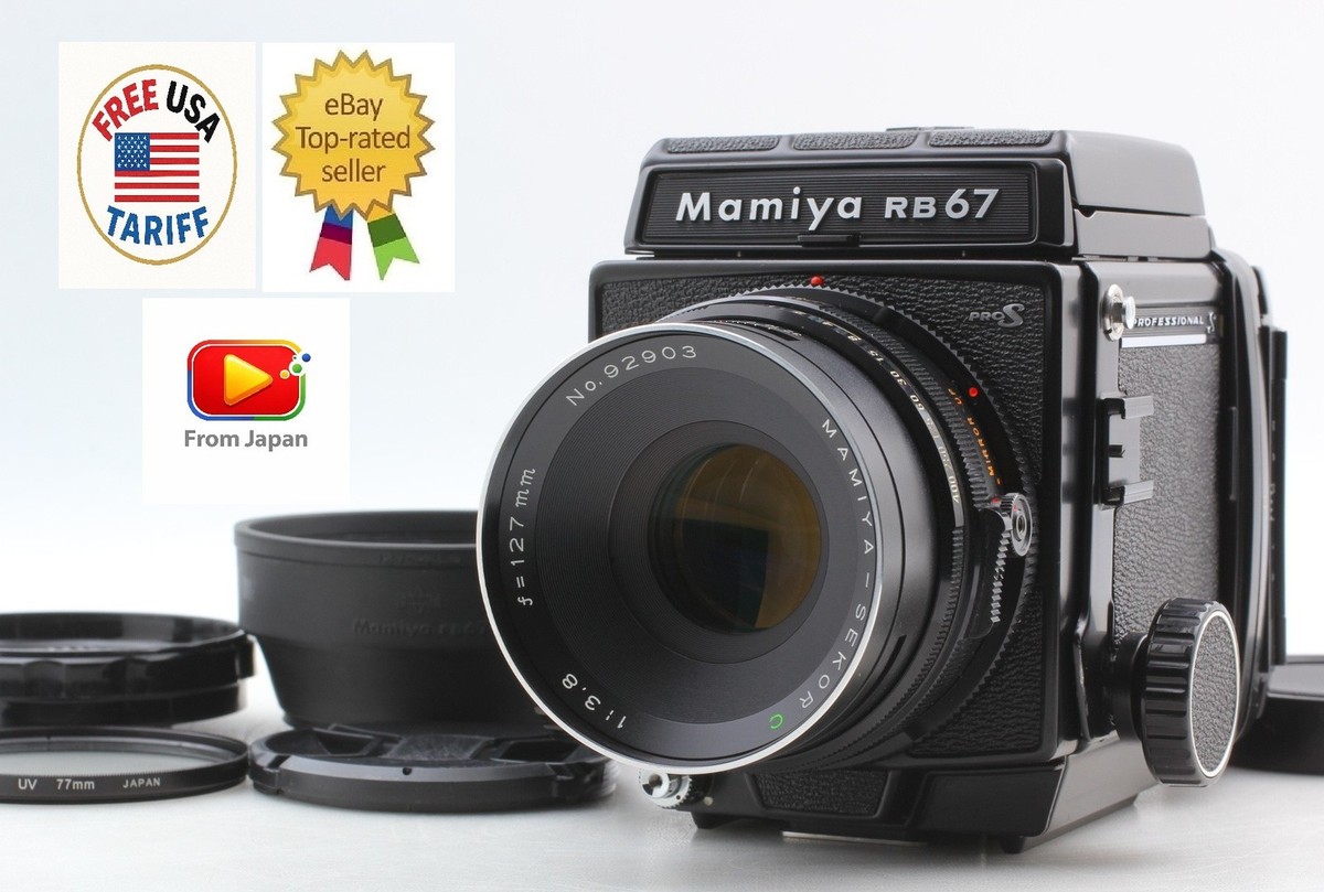 マミヤ Mamiya RB67 Professional S 127mm w/Hood [Near Mint+] Mamiya RB67 Pro S Film Camera C 127mm f3.8