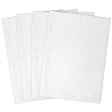 MR FIVE White Glitter Tissue Paper 14x20in 100 Sheets White Sparkle