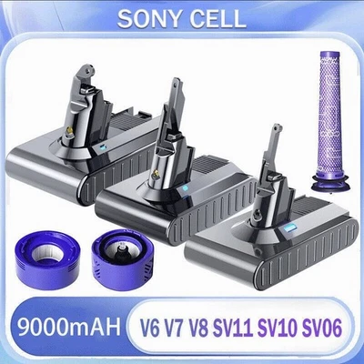 MARKENLOS SONY 9000mAh Akku Für Dyson V6 V7 V8 SV10 SV11 Absolute Pro Animal Staubsauger