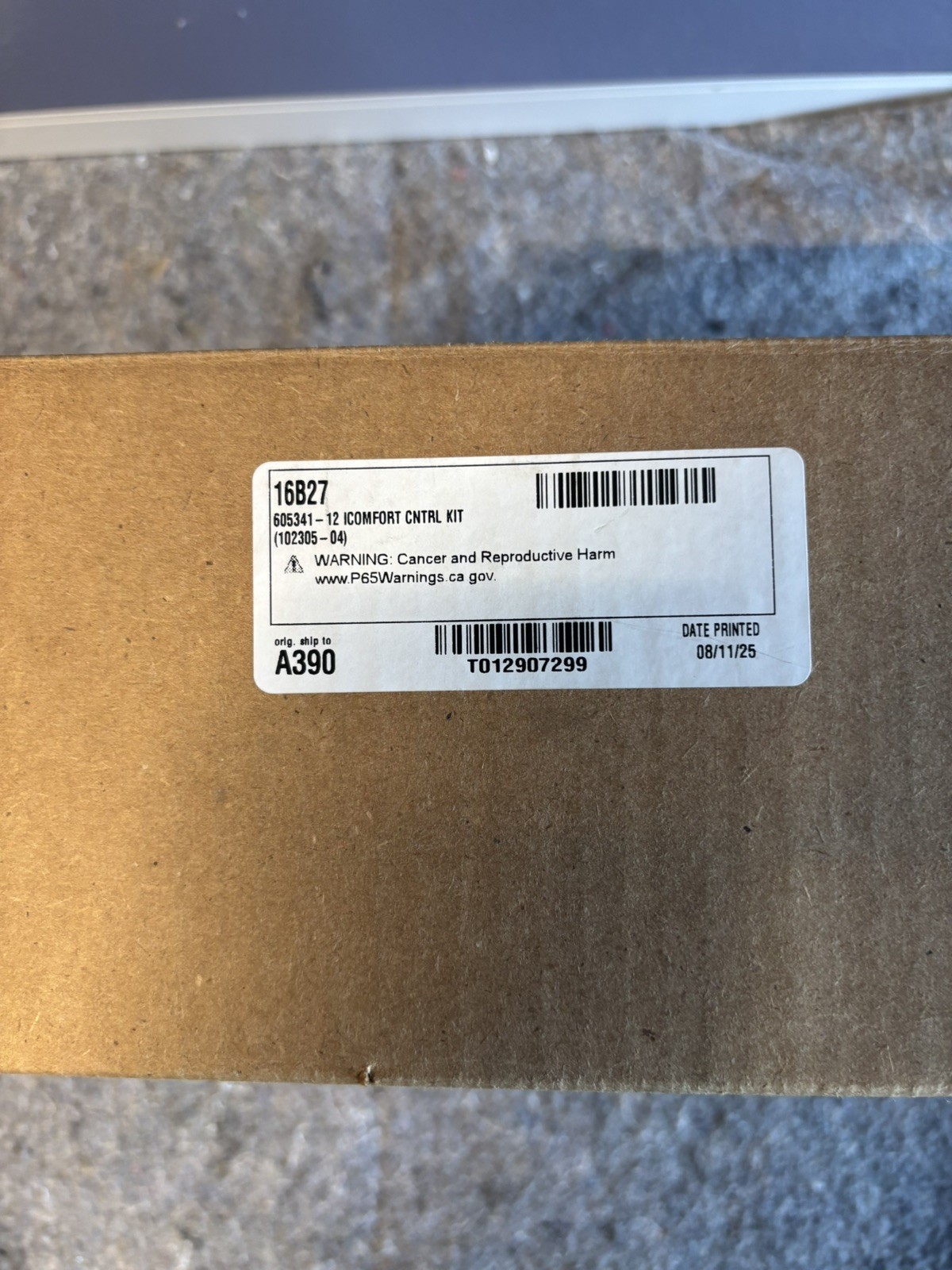 LENNOX 16B27 ICOMFORT CONTROL KIT HVAC PARTS 1.105LB COMPATIBLE