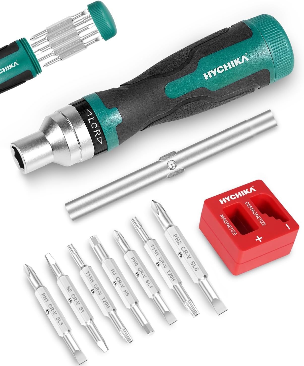 16 in 1 Magnetic Ratchet Versatile Screwdriver Set Security Bits AntiSlip Handle