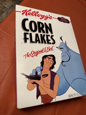 Kelloggs Disney ALADDIN Corn Flakes ** New with Cereal