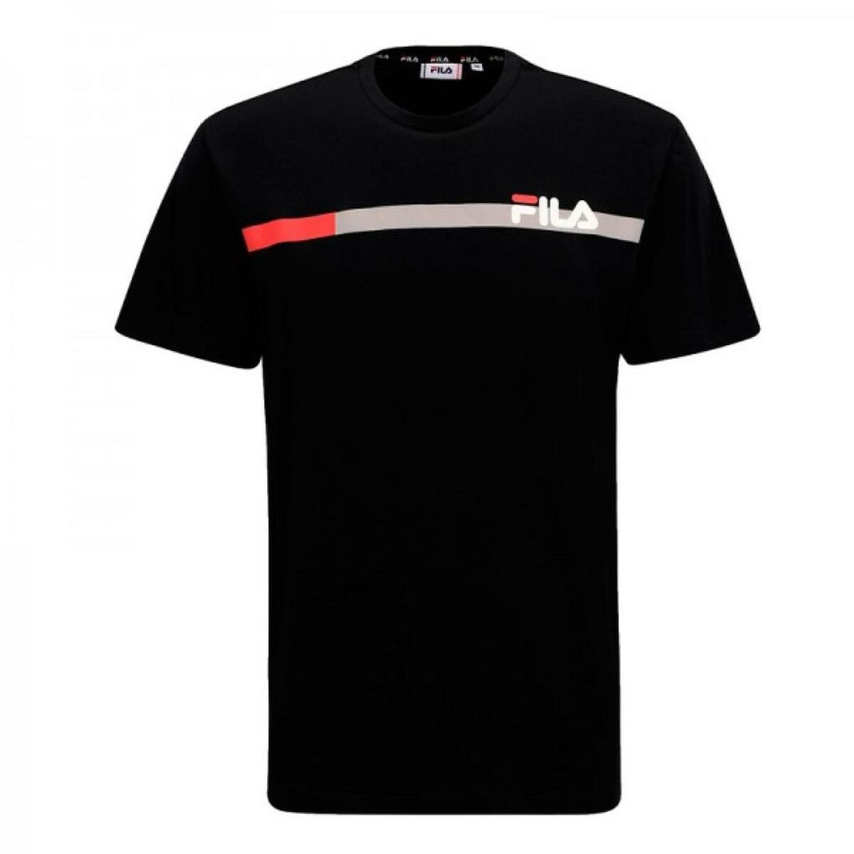 Maglia a Maniche Corte Uomo Fila FAM0428 80010 Nero Taglia:S