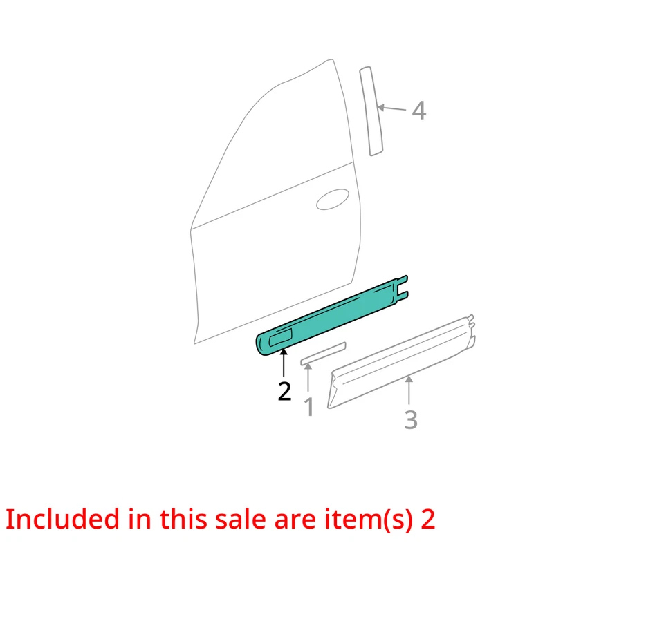 SE ADAPTA A GMC ENVIY XL 2002-2005 MOLDURA ENVIADA ASM FRT S/D UPR (R 88944348 - NUEVO OEM Foto 3 de 4