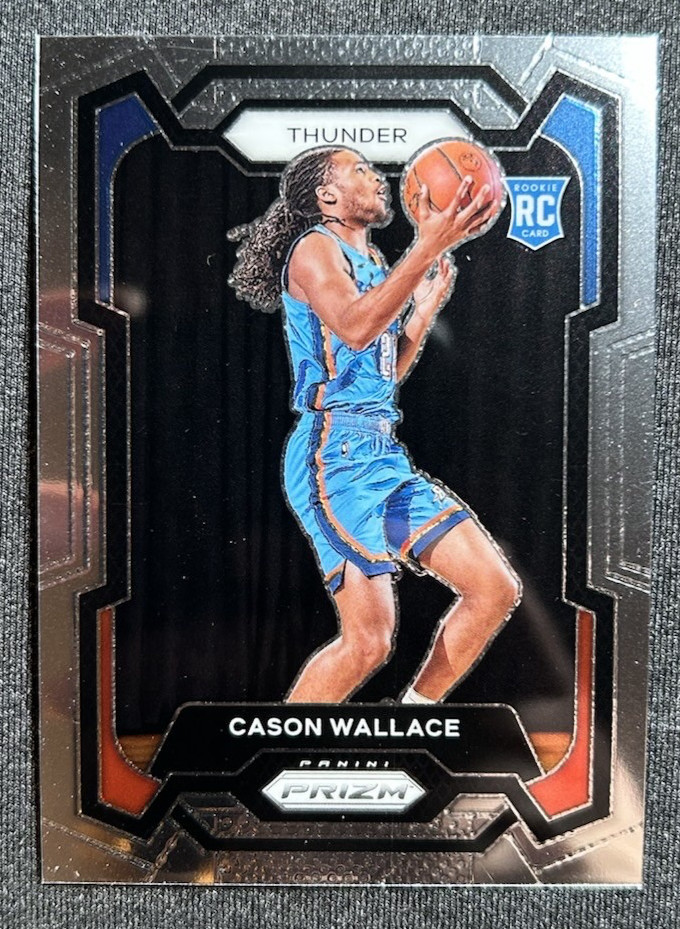 2023-24 Panini Prizm Cason Wallace Rookie RC Base #139 Oklahoma City Thunder