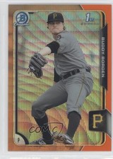 2015 Bowman Chrome Prospects Orange Wave Refractor Buddy Borden #BCP63 1p5