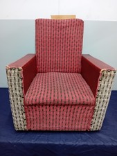 Vintage Mid Century Child’s Armchair on Casters - 50s 60s Rare Original