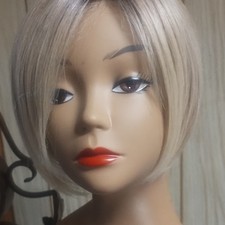 Light Blond Straight Bob Wig Hairpiece for Women Natural Bob Style Wig