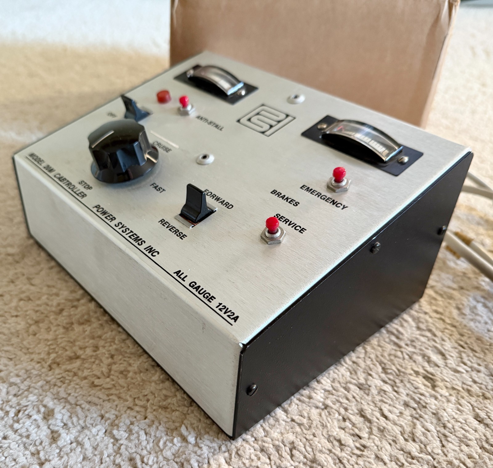 Power Systems Inc. Model 20M Cabtroller DC Transformer 2 Amp HO/N - WORKS GOOD