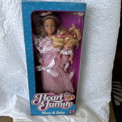 The Heart Family Mom & Baby Fashion Dolls Vtg 1984 Mattel #9078