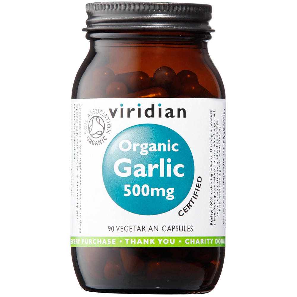 Viridian Organic Garlic 500Mg Veg Capsules 90 Capsules - Image 3