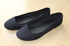 1 Paar Ballerinas von GRACELAND Größe 40, dunkelblau, einmal getragen, neuwertig
