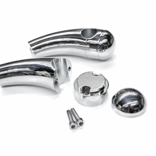 1" Handlebar 3.5" Risers Pull Back Motorcycle Chrome Fit For Harley Custom - Image 3 of 4