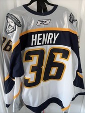 Nashville Predators NHL Game Worn Jersey 2006-07 Meigray Patch #36 Henry