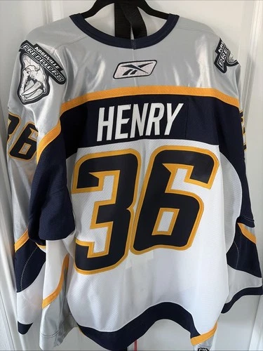 Nashville Predators NHL Game Worn Jersey 2006-07 Meigray Patch #36 Henry