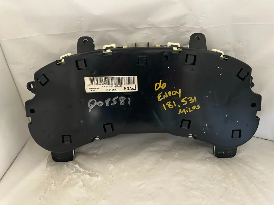 Кластер спидометра 2006 GMC Envoy / XL и Isuzu Ascender 195 379 миль ВОССТАНОВЛЕН - Изображение 2 из 3