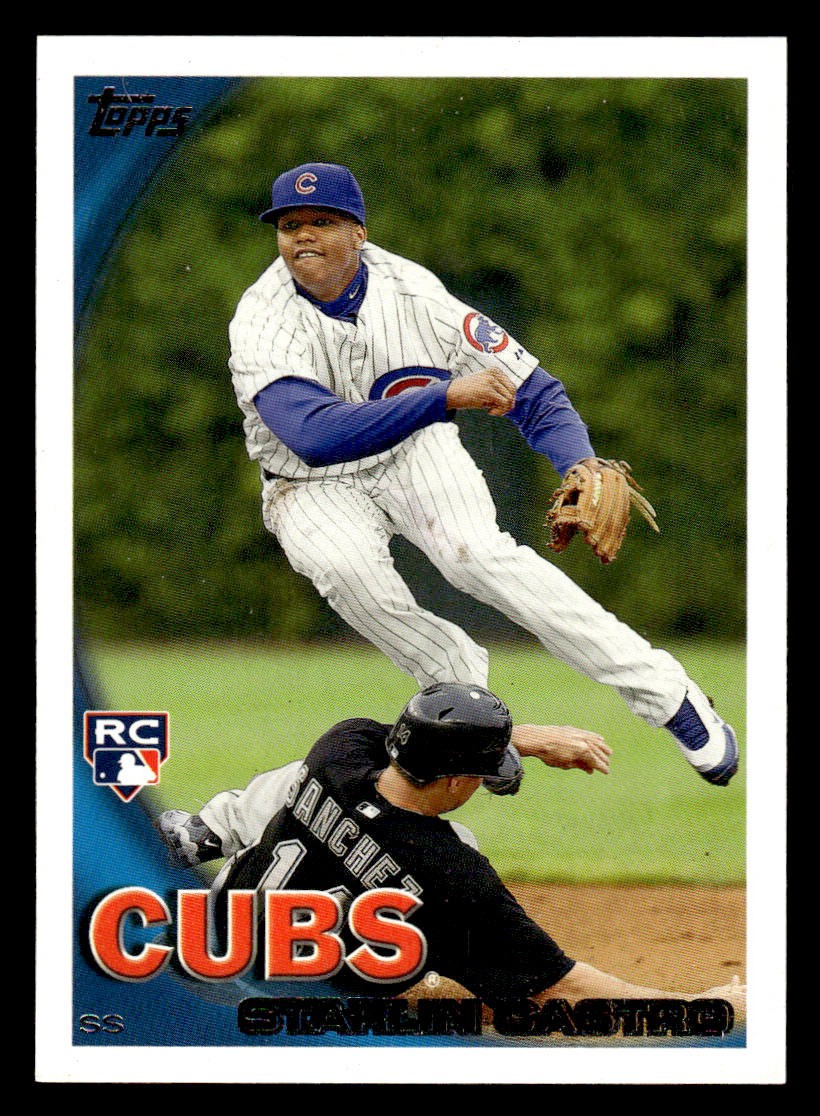2010 Topps Update #US-85 Starlin Castro Rookie Card Chicago Cubs