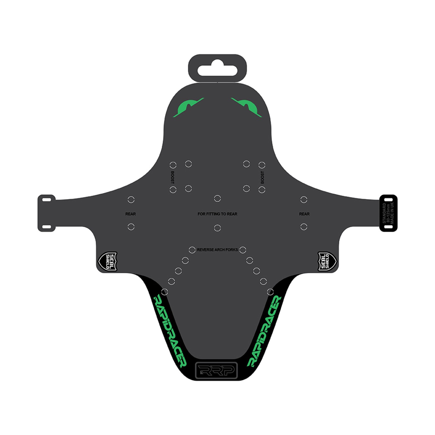 EnduroGuard Standard vert garde-boue de vélo robuste contre les projections de boue