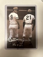 Bill Mazeroski AUTOGRAPHED Roberto Clemente HOF01 Postcard 4x6 (Silver Ink)