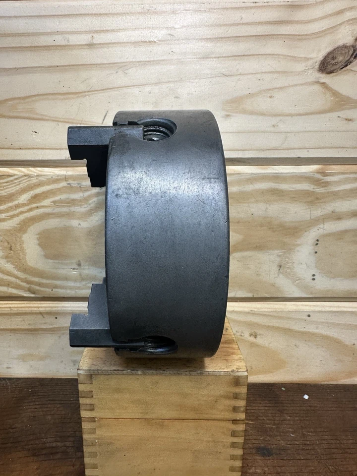 4-Jaw Lathe Chuck 6” No. U-370 Union MFG. Co. Trace Mark TPI 10 - Image 4 of 4