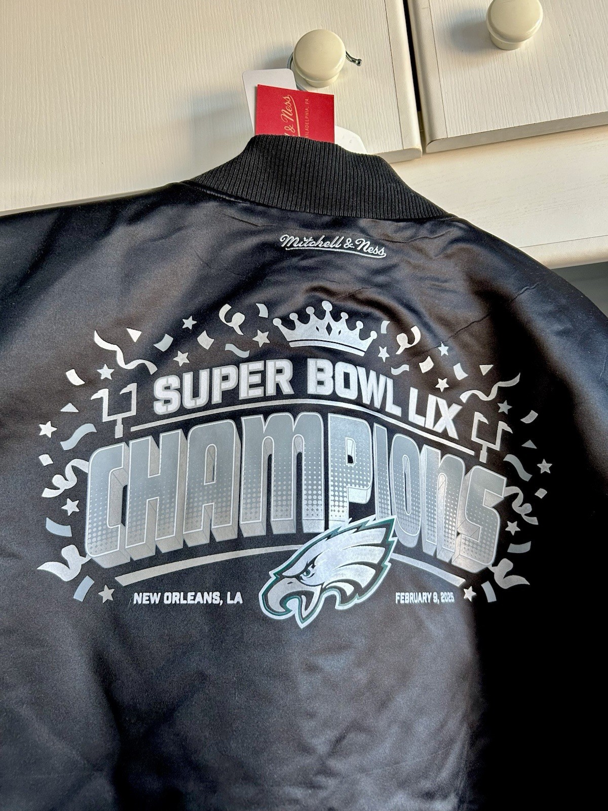 Mitchell & Ness Philadelphia Eagles Super Bowl LIX Champions Jacket XL image 4