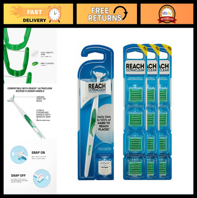 Ultraclean Access Flosser Bundle - Mint Plaque Remover, Oral Care Kit, PFAS-Free