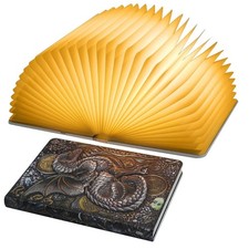 Folding Book Lamp Dragon Night Light, Portable Bedside Light 3 Colors - Gif...