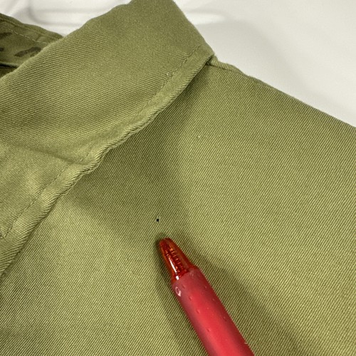 Boy Scouts Shirt Boys Uniform Boys Medium Long Sleeve Vintage Green Damaged - Picture 3 of 15