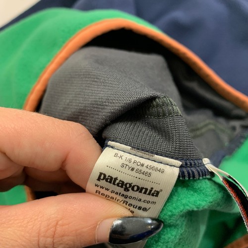 Patagonia Jacket Boys Youth XL Extra Large Micro D Snap-T Fleece Hooded Full Zip - Picture 9 of 11