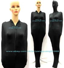 Unisex Black Spandex Mummy Suit Costumes Sleeping Bags w/ internal Sleeves F537