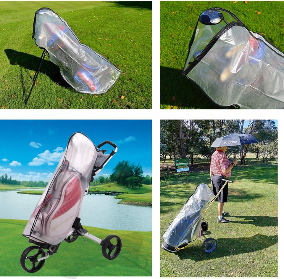 Golf Bag Rain Cover Waterproof PVC Golf Bag Rain Protection Cover with