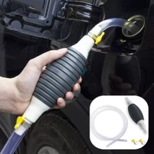 Car Fuel Tank Sucker High Flow Siphon Hand Pump for Liquid Transfer Water Oil US