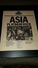 ASIA Alpha NBC The Source Rare Original Radio Promo Poster Ad Framed!