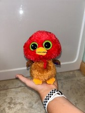 RARE Ty Beanie Boo Thankful the Turkey-6" NO HANG TAG NO TUSH TAG