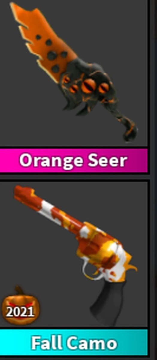 Roblox Murder Mystery 2 MM2 Orange Seer Godly Knifes and Guns | eBay