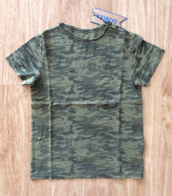Friboo T-Shirt (dunkelgrün) in Gr.122/128 für Jungen. Neu