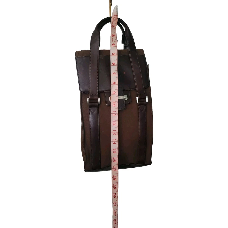 Bottles Bag Cutter & Buck Brown Cloth and Leather Wine Valet Carry Bag 2 Slots  - Image 3 of 4