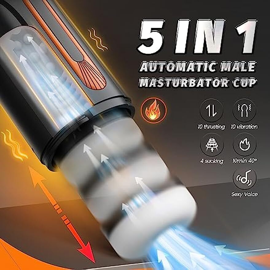 Automatic Male Masturbator Cup Thrusting & Sucking Vibrating Heating  Lubricants | eBay