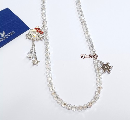 Swarovski Hello Kitty Holiday Crystal Bead Necklace Star Gift Snowflake 1145288 - Picture 5 of 14