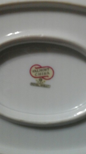 Gravy Boat Valmont China Royal Wheat Gravy Boat w/ Attached Underplate - Picture 5 of 6