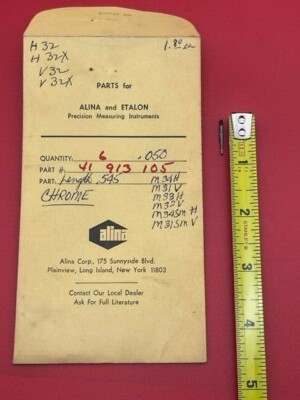 Alina / Etalon / Lufkin Contact Point for Dial Test Indicator .030 .545 length 