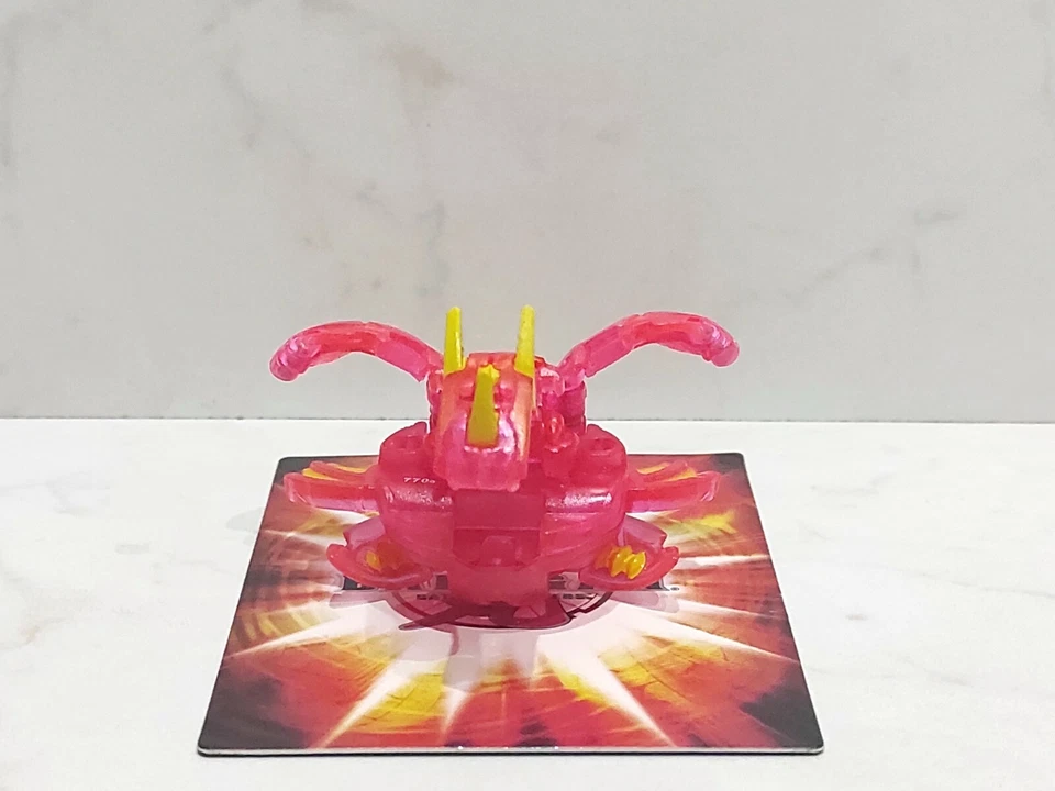 New BAKUGAN "BakuNeon" Translucent Pyrus ULTRA DRAGONOID 770G New Vestroia HTF - Image 3 of 4