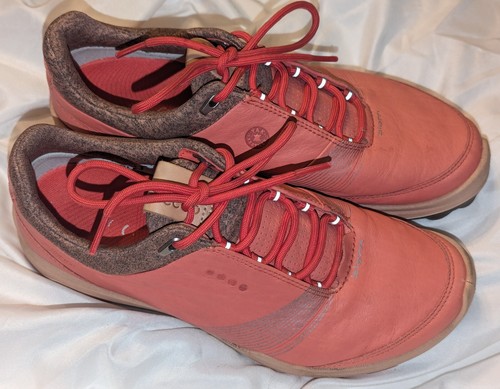 Ecco Biom Hybrid 3 GTX Women's Pink Yak Leather Golf Shoes Size US 6 EU 37 GUC - 第 1/11 張圖片